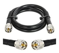 MOOKEERF Câble coaxial CB - Câble coaxial RG213 UHF mâle vers mâle de 0,9 m - Câble d'antenne CB RG-213 UHF pour radio jambon/radio VHF/compteur SWR/analyseur d'antenne