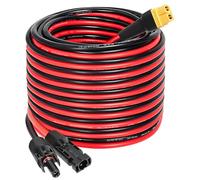 MOOKEERF Câble d'extension solaire vers XT60 - 10 AWG - Connecteur solaire vers XT60 - Câble adaptateur pour panneau solaire vers station d'alimentation portable - Générateur solaire