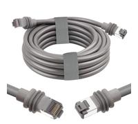 MOOKEERF Câble Starlink 3e génération 3 pour Starlink Standard Génération 3, Cat 6 26 AWG en cuivre pur étanche, câble V3 standard pour satellite rectangulaire Gen 3 à 3 m, gris
