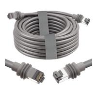 MOOKEERF Câble Starlink Gen 3 de 7,6 m pour Starlink Standard Génération 3, Cat 6 26 AWG, câble de remplacement satellite étanche en cuivre pur V3 pour satellite rectangulaire génération 3 à 7,6 m
