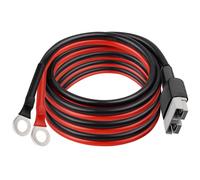 MOOKEERF Connecteur de style Anderson 50 A vers joint torique 3 m, câble de connexion/déconnexion rapide de batterie 10 AWG pour batteries au lithium et systèmes d'alimentation de secours