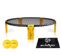 Mookis Blinngobal Ensemble Comprend Jambes Robustes, roundnet, 2 Balles, 1 Pompe à air, Sac de Transport et livret de règles