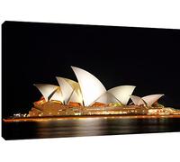 MOOL Toile Murale Motif Sydney Opera House Art Print, Noir, Grand, 32 x 56 cm