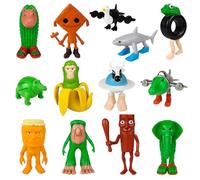 Moollyfox Brainrot Figurine - Lot de 13 figurines italiennes - Tung Tung Tung Sahur, Tralalalero Tralalala, Bombardino Crocodile, Brr Brr Patapim - Brainrot Toys 3D pour collection, bureau, cadeau
