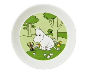 Moomin Arabia Assiette Moomin herbe verte