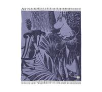 Moomin Arabia Couverture en laine Forêt mystérieuse Moomin Blå. 130x170 cm