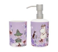 Moomin Arabia Distributeur de savon et porte-brosse à dents Mumin Jardin de fleurs