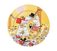 Moomin Arabia Family time plat de service Mumin Jaune. 30 cm