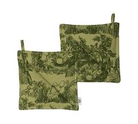 Moomin Arabia Maniques Forêt mystérieuse Moomin Vert. 22x22 cm. lot de 2