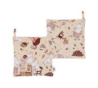 Moomin Arabia Maniques Hemmaglädje Moomin lot de 2 22 x 22 cm