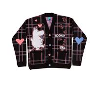 Moomin - Cardigan 80ème motif/style à carreaux IN LOVE - Adulte