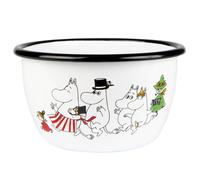 Moomin Enamel Bowl 0.6 L Moominvalley