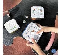 MOOMIN PETIT JOUR - Set De 3 Lunch Box Repas Ou Goûter Pour Enfant - Petite, Moyenne, Grande - S'emboitent Entre Elles - Polypropylène