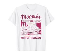 Moomin Vacances d'hiver Moomins près de la cheminée T-Shirt