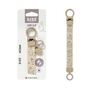 Moomin x BIBS Attache-tétine Loop, Vanilla | Attache-tétine | Compatible avec toutes les tétines BIBS | Fixation sûre à une main | Évite les tétines qui tombent
