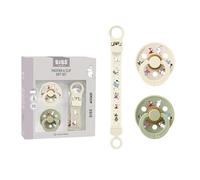 Moomin x BIBS Coffret cadeau, 6-18 mois, Ivory/Sage