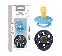 Moomin x BIBS Colour Tétine, 6-18 mois, 2-pack, Breeze/Deep Space
