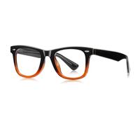 moomoobird Lunettes Big Square TR90 cadre rétro gaz cadre pour femmes hommes tendance, Cadre marron noir