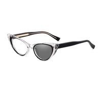 moomoobird Lunettes photochromiques femmes mode lunettes de soleil TR90 cadre œil de chat lunettes lumière bleue lunettes, Cadre noir transparent