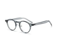 moomoobird TR90 Lunettes rondes pour femmes Cadre de lunettes rétro léger Hommes Accessoires tendance Unisexe, Cadre gris bleu