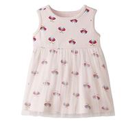 Moon and Back by Hanna Andersson Robe en Tulle pour bébé Fille, Motif Papillon, 6-12 Mois