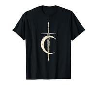 Moon and Sword Lame éclipse Mystique rétro années 60 T-Shirt