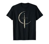 Moon and Sword Vintage Cosmic Night, scène de Magie rétro des années 60 T-Shirt