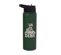 Moon Astronaute Dibs Artemis Lunar Mission Space Science Art Stainless Steel Insulated Water Bottle