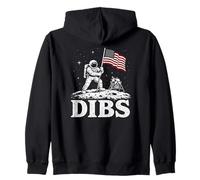 Moon Astronaute Dibs Artemis Lunar Mission Space Science Art Sweat à Capuche
