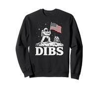 Moon Astronaute Dibs Artemis Lunar Mission Space Science Art Sweatshirt