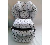 MOON-BEBE Housse couverture pour Cybex Solution Fix Cybex Juno 2-Fix Silver Siège Auto, (BLANC)