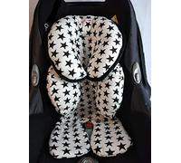 MOON-BEBE reducteur anti-allergique universel pour maxi cosi et poussette blanche (avec etoile noir)