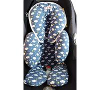 MOON-BEBE reducteur anti-allergique universel pour maxi cosi et poussette blanche (BLEU)