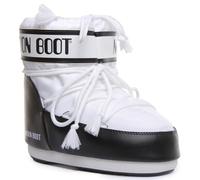 Moon Boot Bottes de neige Classic Low 2 pour femme, blanc/noir, 35/38 EU