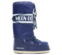 Moon Boot - Bottes en nylon à imprimé logo - Femme - Chaussures - Bleu - Taille: 42 EU