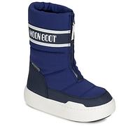 Bottes neige enfant garcons Moon Boot MB JR PARK ZIP HIGH WP Bleu 33