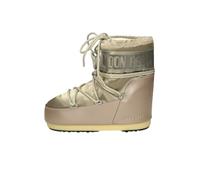 Moon Boot Icon Low Glance Bottes d'hiver en satin, Platine, 39/41 EU