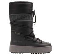 Moon Boot Jtrack High Nylon Boots Bottes d'hiver pour enfant Black inspirées de l'atterrissage de la lune, avec revêtement hydrofuge et design futuriste. Parfait pour l'hiver !, Noir , 30 EU