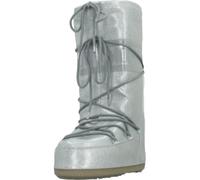 Moon Boot Modèle MB ICON GLITTER BLACK, argent métallique, 39/41 EU