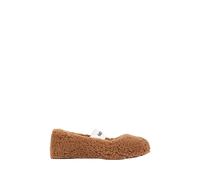 Moon Boot - Shearling Ballerina - Femme - Chaussures - Brun - Taille: 36 EU