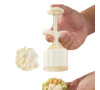 Moon Cake Mold Press - Animal Cookie Stamp Set for Mid-Autumn | Hand-Pressure Pastry Maker with Six Interchangeable Patterns & Food-Grade for Baking, Crafting, Forming and Sculpting