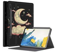 Moon Cloud Étui pour Samsung Galaxy Tab S9 Plus/S9 FE Plus 5G 12,4" 2023, plusieurs angles de vue avec porte-stylo, mise en veille/réveil automatique pour Galaxy Tab S9+