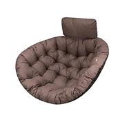 Moon Coussin de Jardin, Coussin Fauteuil Cocon, Coussin Fauteuil Suspendu, Coussin balancelle - Marron