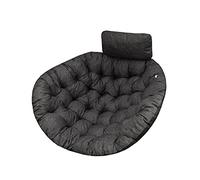 Moon Coussin de Jardin, Coussin Fauteuil Cocon, Coussin Fauteuil Suspendu, Coussin balancelle - Noir
