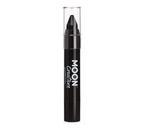 Moon Creations Crayons pour le corps en bâton de peinture pour le visage | résistante à la sueur et à l’eau | Sans cruauté | Pour enfants, adultes, festival, Halloween, noir, 3,5 g
