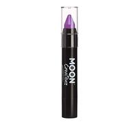 Moon Creations Crayons pour le corps en bâton de peinture pour le visage | résistante à la sueur et à l’eau | Sans cruauté | Pour enfants, adultes, festival, Halloween, violet, 3,5 g