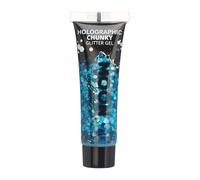 Moon Creations - Gel holographique à grosses paillettes Moon Glitter bleu