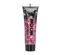 Moon Creations - Gel holographique à grosses paillettes Moon Glitter rose