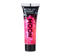 Moon Creations - Gel néon à grosses paillettes Moon Glow magenta