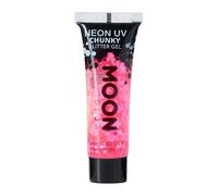 Moon Creations - Gel néon à grosses paillettes Moon Glow rose vif